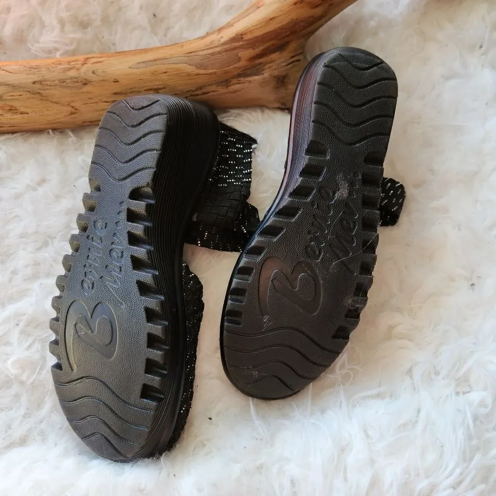 Bernie Mev woven platform mary janes